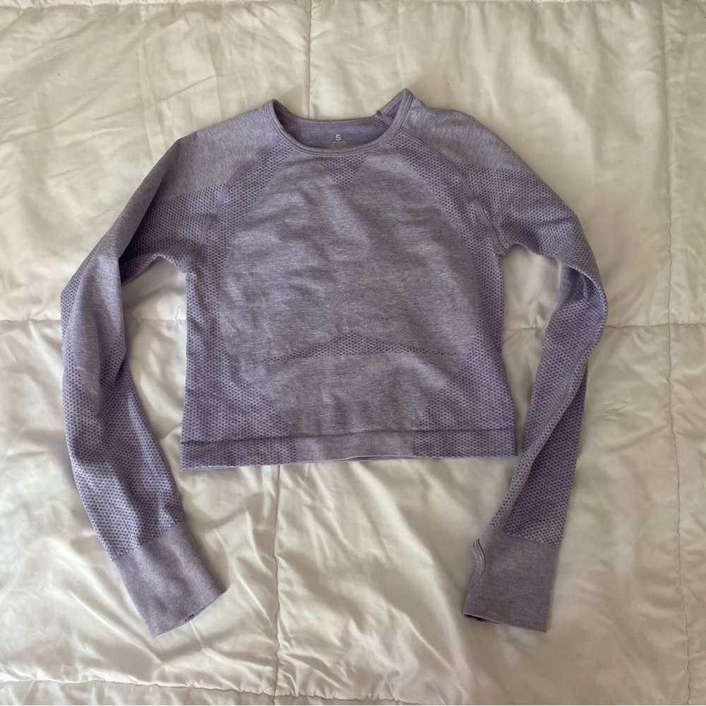 LAVENDER PURPLE WORKOUT TOP